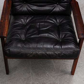 A pair of 'Capella' rosewood easy chairs by Illum Wikkelsø.