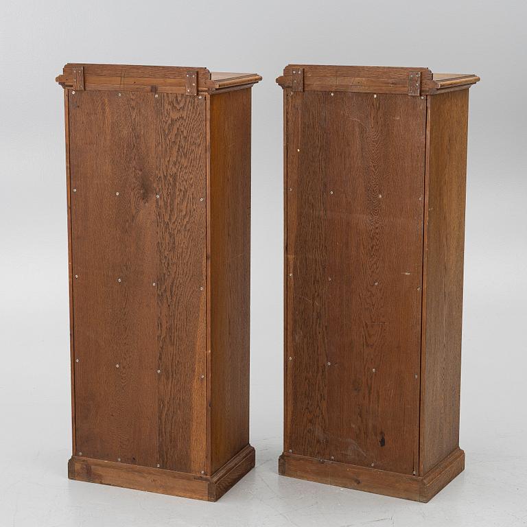 Bookcases, a pair, early 20th century.