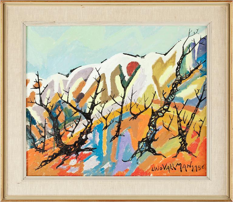 UNO VALLMAN. Olja på duk, sign och dat 1956.