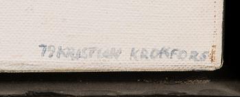 KRISTIAN KROKFORS, oil on canvas, signed and dated -79.