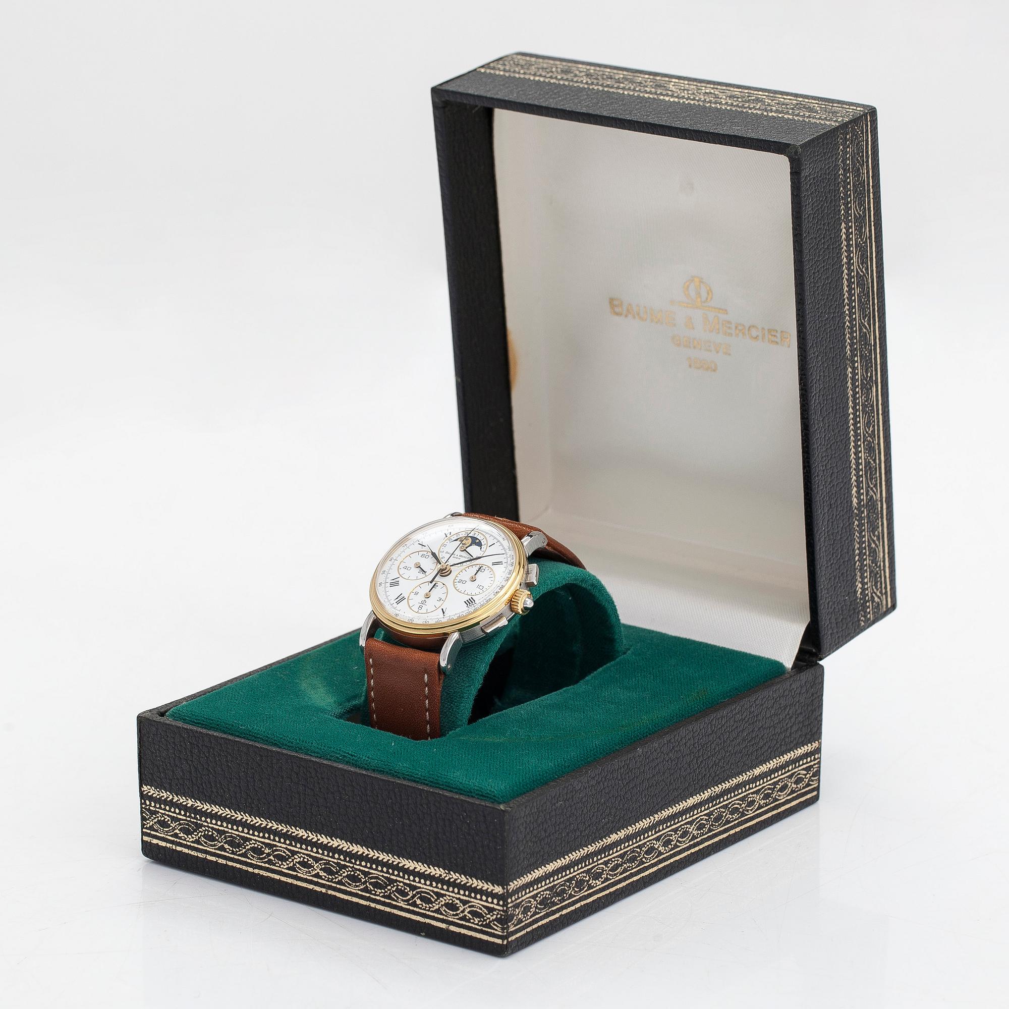 Baume & Mercier, Calendar, kronograf, armbandsur, 32 mm.