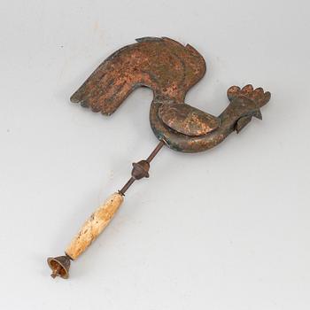 A 19th century copper weather vane.