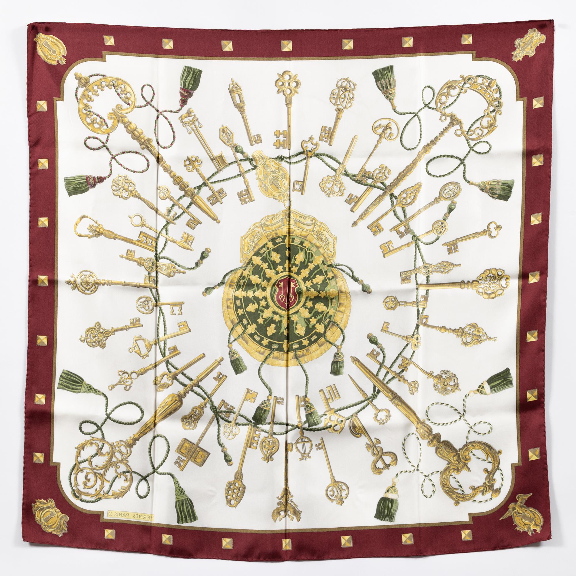 Hermès, scarf, "Les Clés".