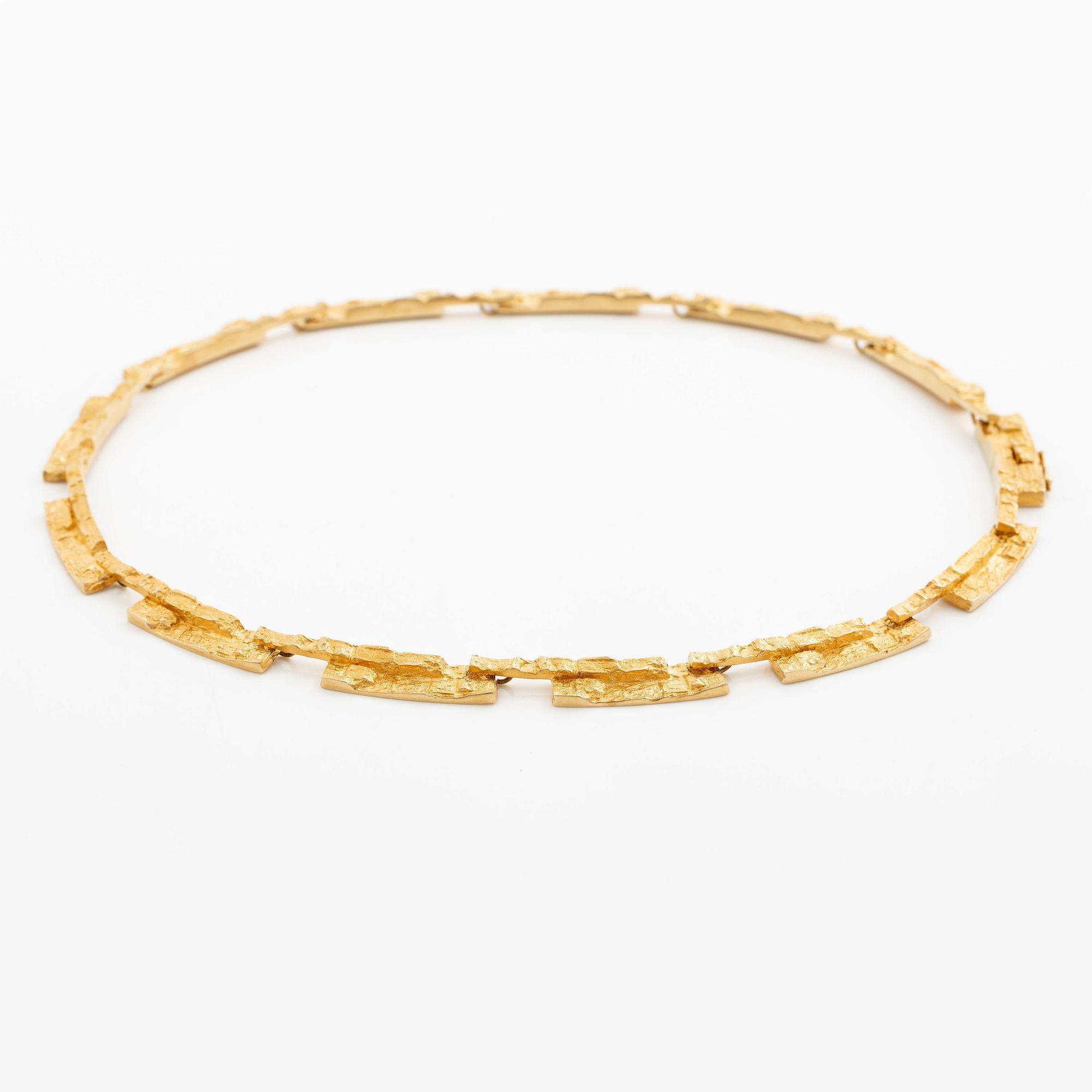 Björn Weckström, collier "Tundra", 18K guld, Finland. För Lapponia.