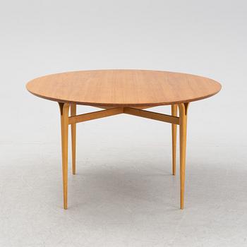 A teak dining table by Bruno Mathsson for Firma Karl Mathsson, 1960's.