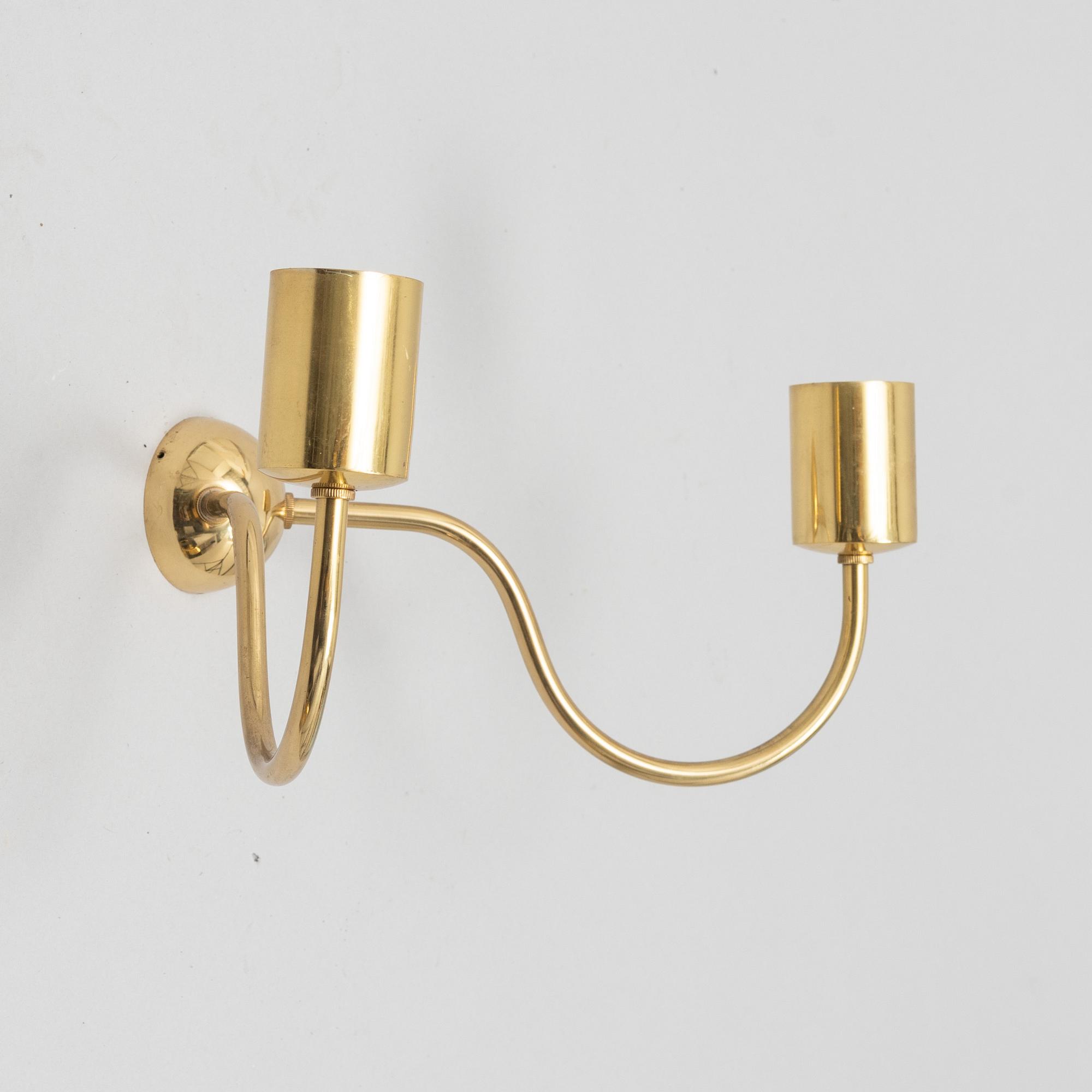 Josef Frank, wall lamps, 2 pcs, model 2335 and 2389, Svenskt Tenn.