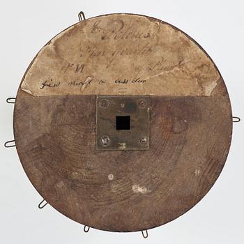 GOLVUR med spelverk, av Peter Strand 1798, med 14 stycken musikrullar. Sengustavianskt.