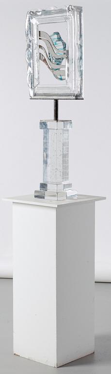 A Kjell Engman glass sculpture, Kosta Boda, Sweden 1990's.