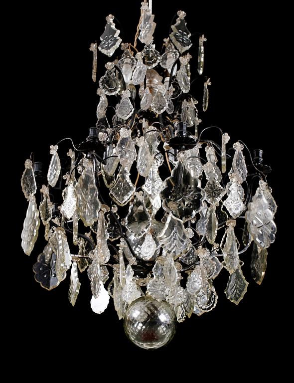 LJUSKRONA, barockstil, 1900-talets första hälft, höjd ca 115 cm.