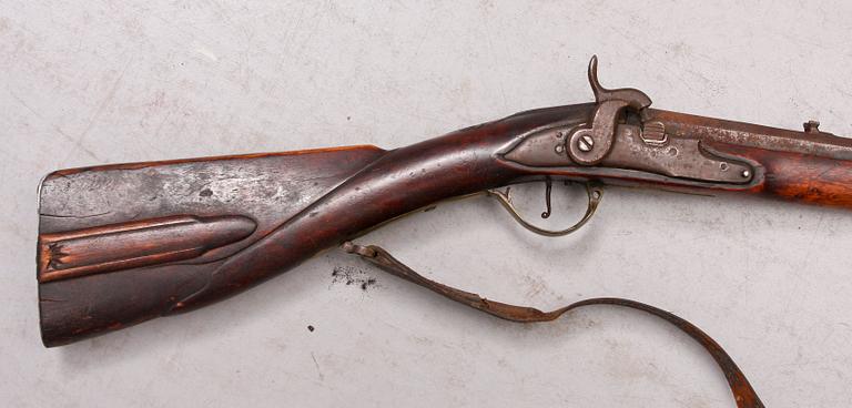 SLAGLÅSGEVÄR, Sverige, 17-1800-tal, för jakt.