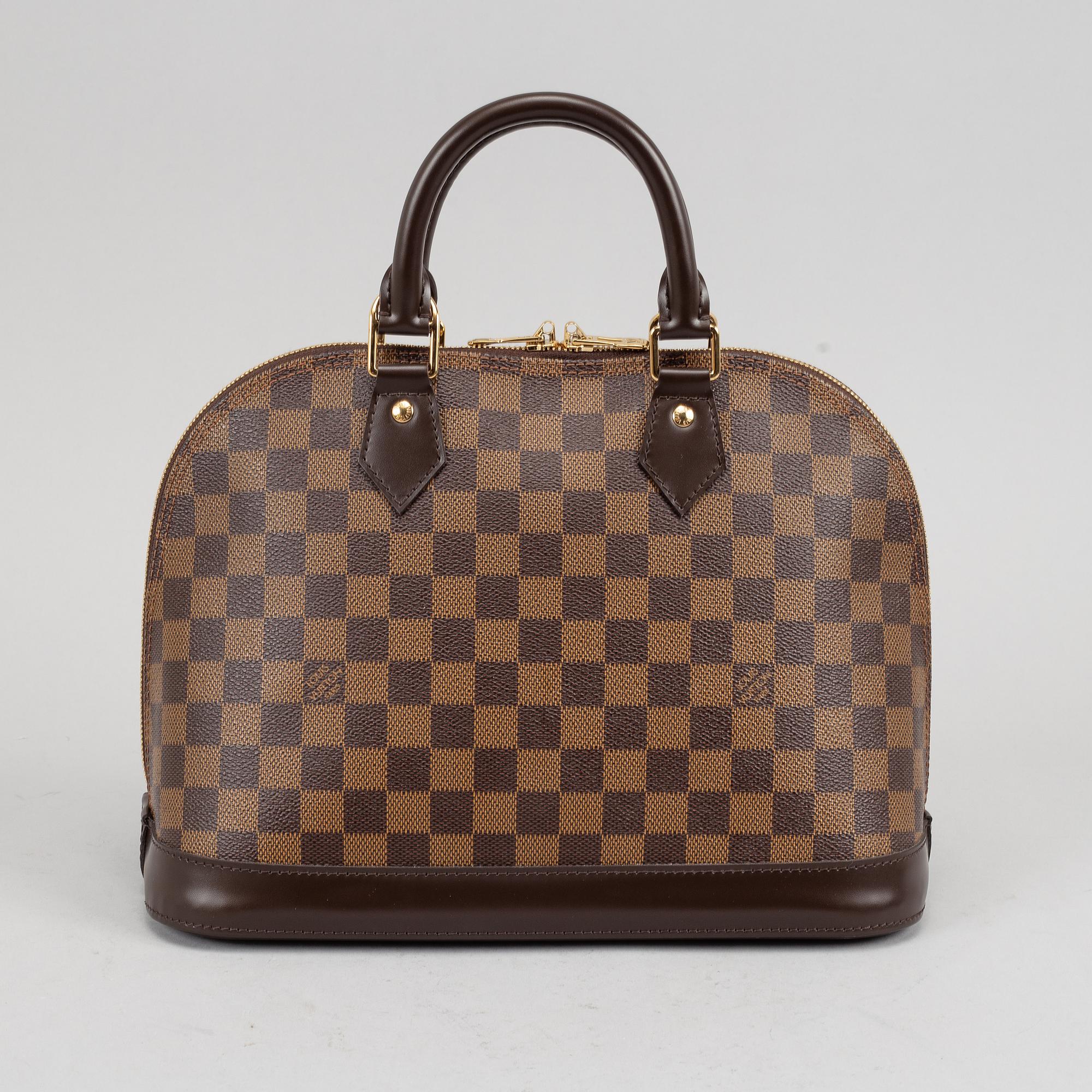Louis Vuitton, a Damier Ebene 'Alma' handbag, 2012.