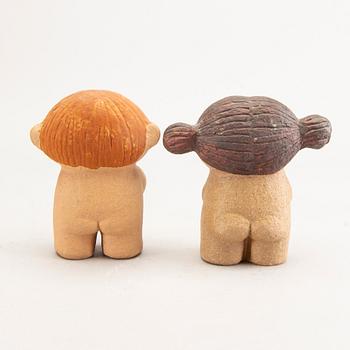 Lisa Larson,  figuriner, 2 st, stengods, Gustavsberg.