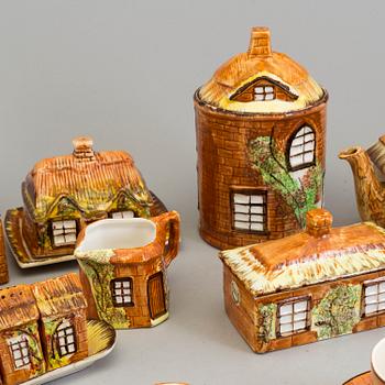 Tee and coffee service, 27 parts, Cottage Ware, Price Kensington England.