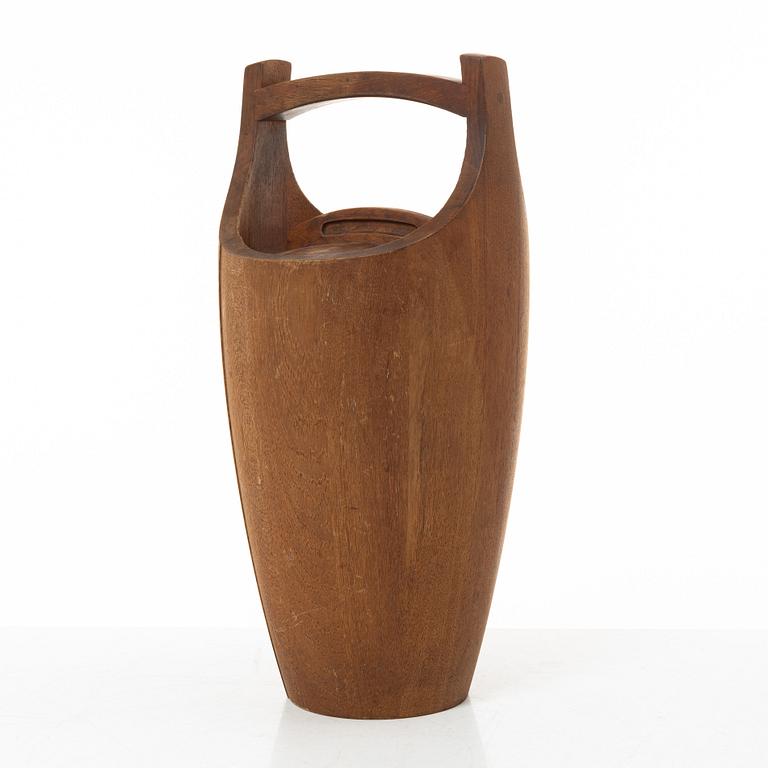 Jens Quistgaard, a 'Congo' teak ice bucket, Denmark, 1960's.