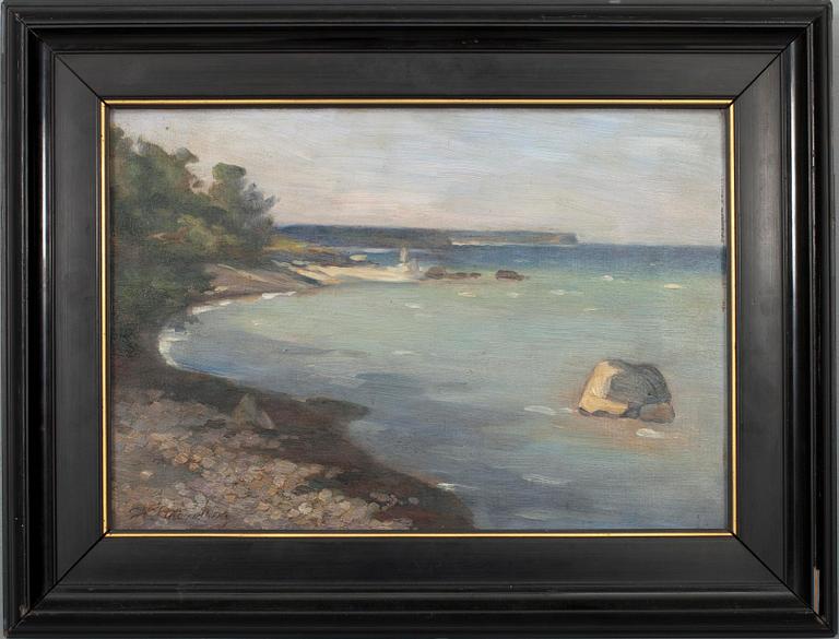 OKÄND KONSTNÄR, olja på duk, sign.