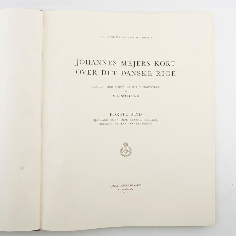 "Johannes Mejers Kort over det Danske Rige I-III", ed N E Nørlund, København 1942.