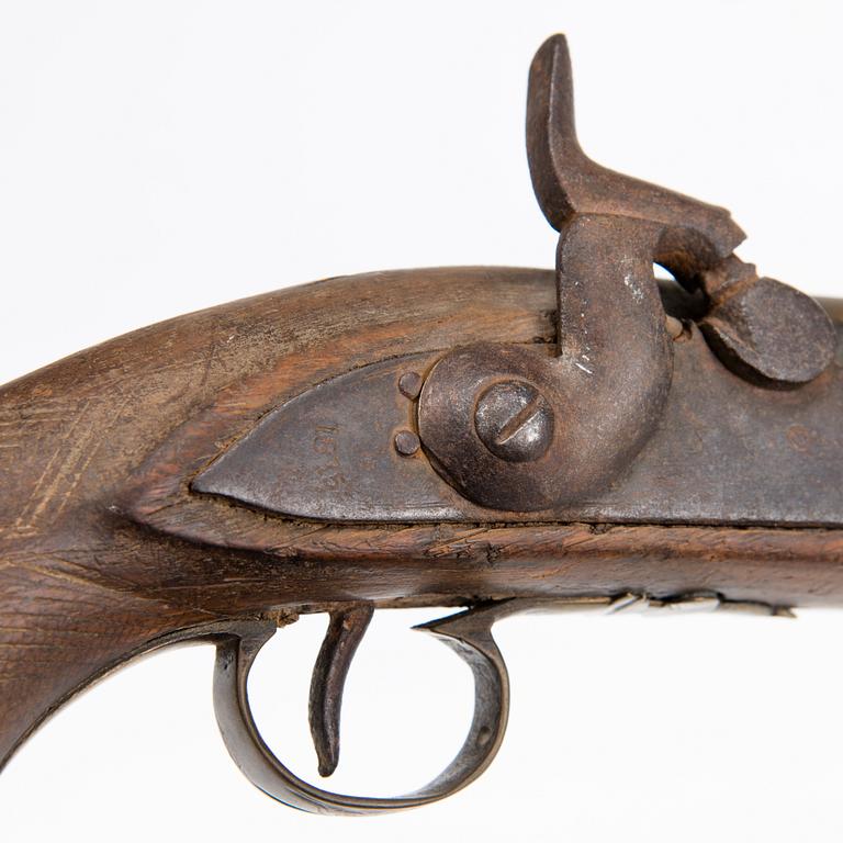 CAPLOCK PISTOL, 19th century.