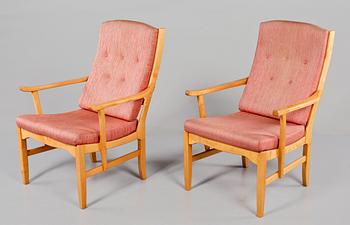 KARMSTOLAR, ett par, "Ulfåsa", Carl Malmsten, 1900-talets mitt.