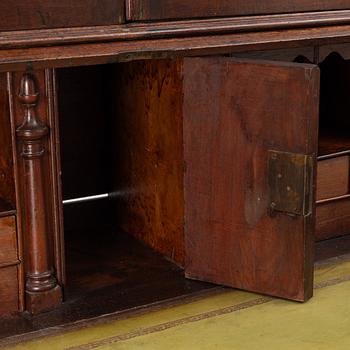 An English mahogany cabinet, 19th Century.