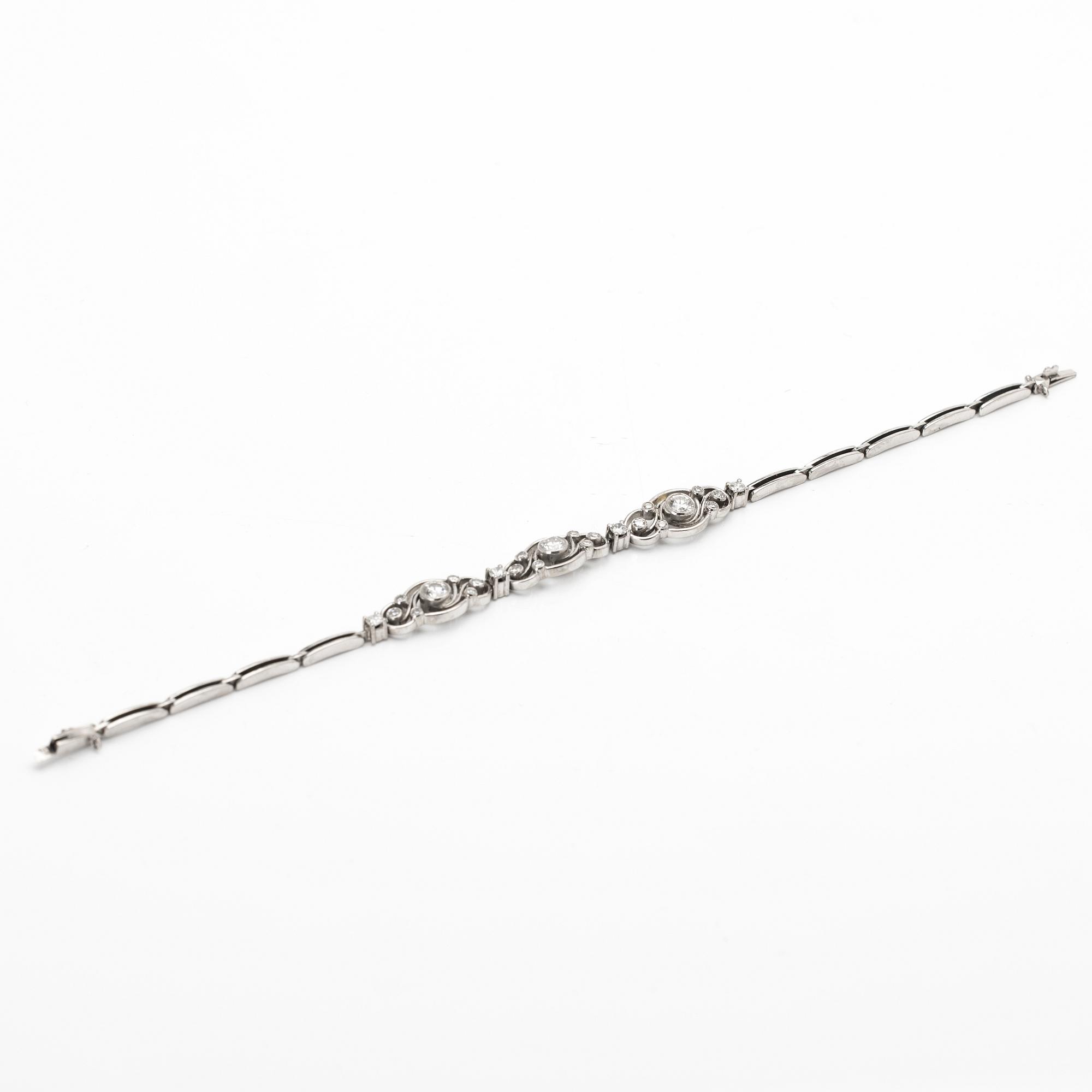 Bracelet, 18K gold and diamonds, CGH, Stockholm, 1961.