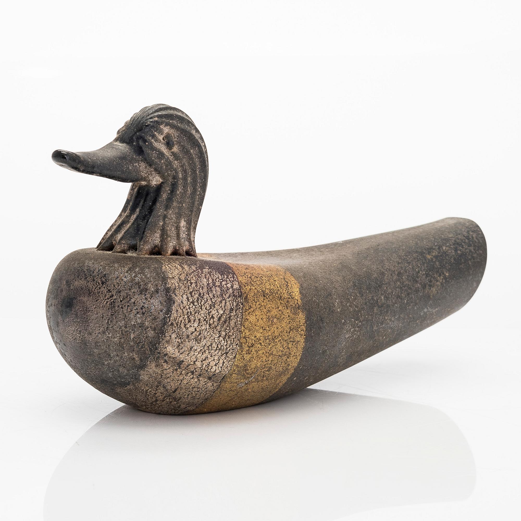 Skulptur, glasfågel, Vetri Murano, 1900-talets slut.