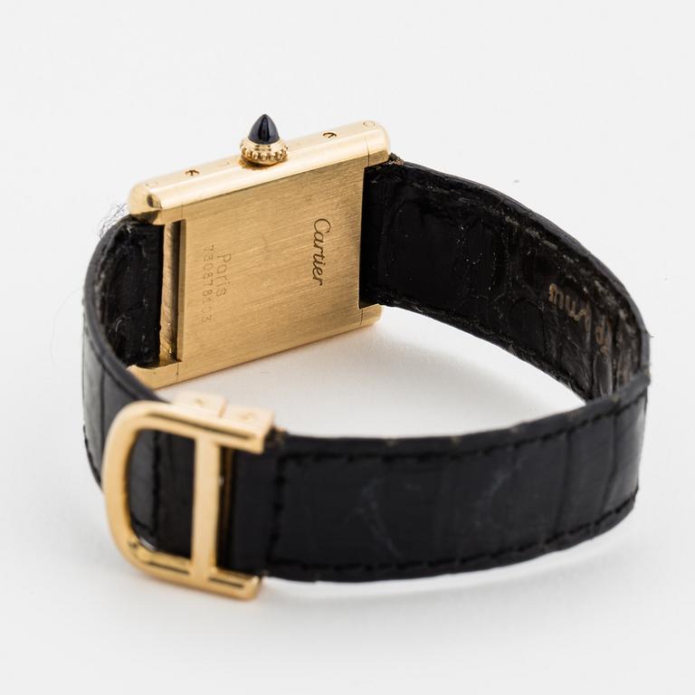 Cartier, Tank, wristwatch, 20,5, x 20 (28) mm.