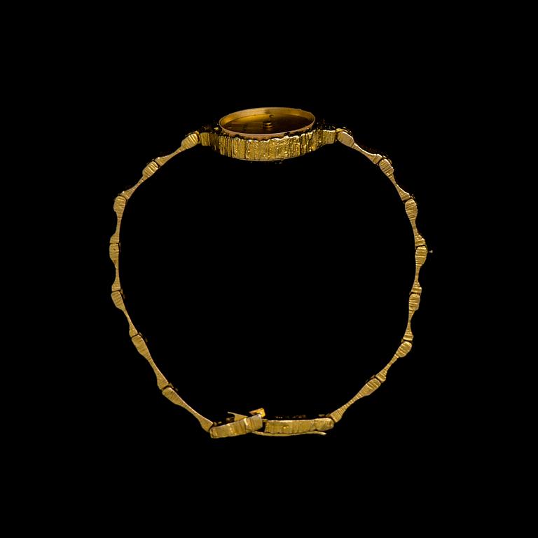 BJÖRN WECKSTRÖM, A WRISTWATCH Coco, 14K gold, Lapponia 1983.