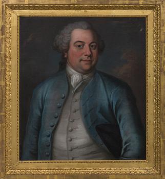 Unknown artist, portraits, a pair / couple, oil on canvas, 18th century latter part.