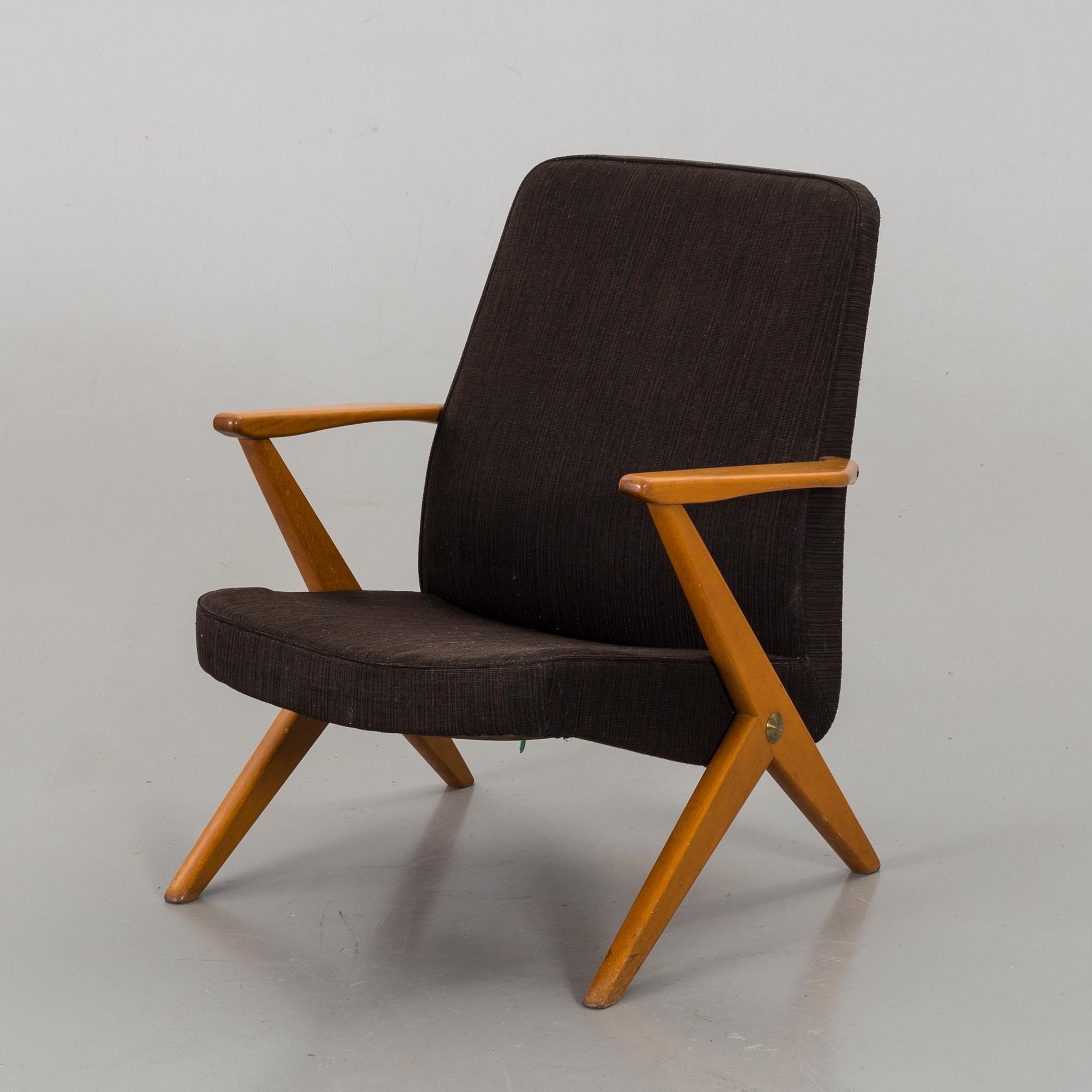 BENGT RUDA, fåtölj, "Domstolsfåtöljen", ur "Triva-serien", Nordiska Kompaniet, 1957.