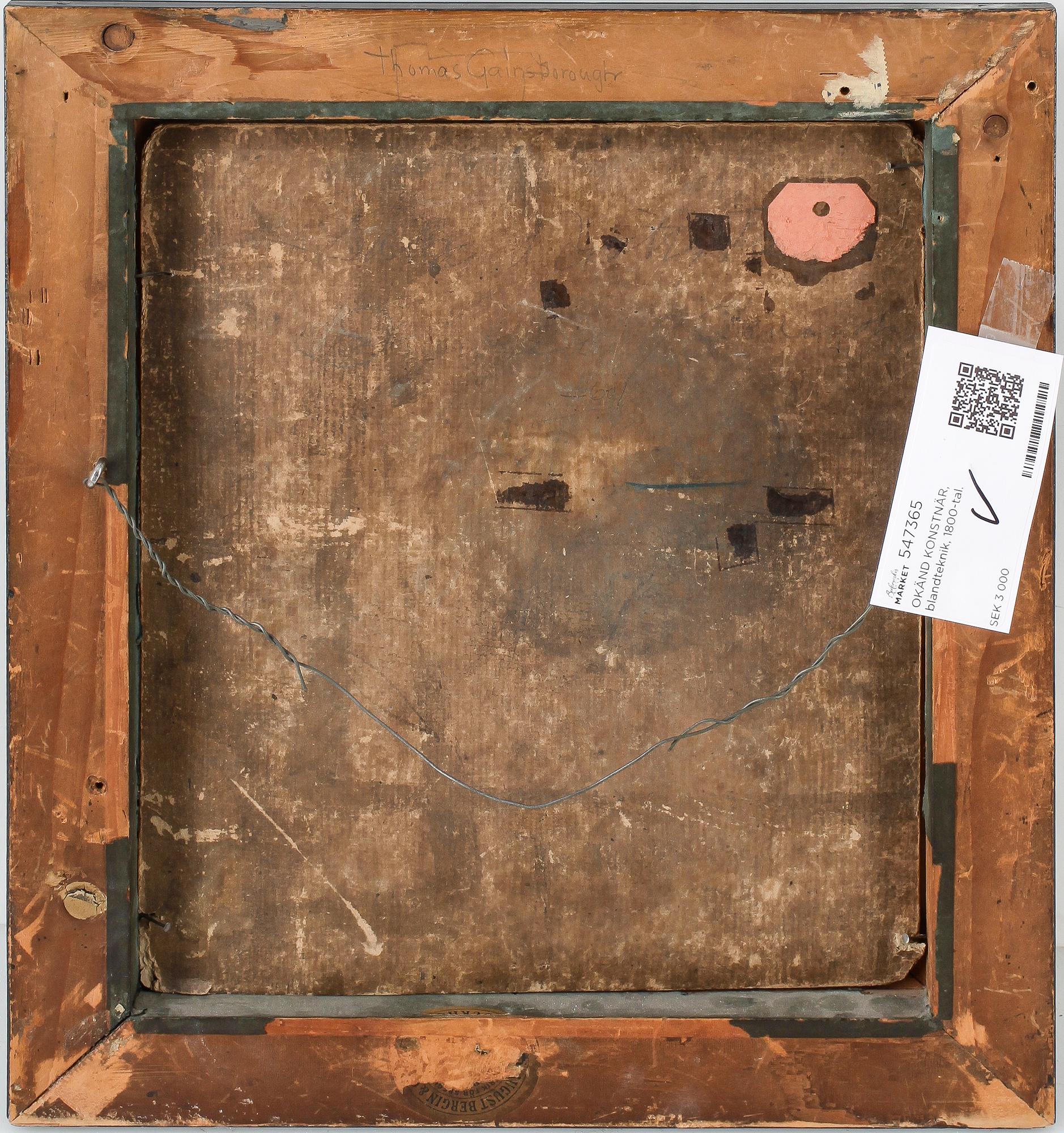 OKÄND KONSTNÄR, blandteknik, 1800-tal.
