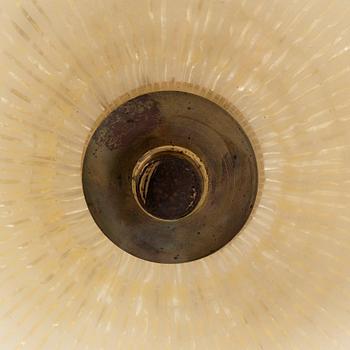 A Swedish Modern ceiling lamp, Orrefors, mid-20th Century.