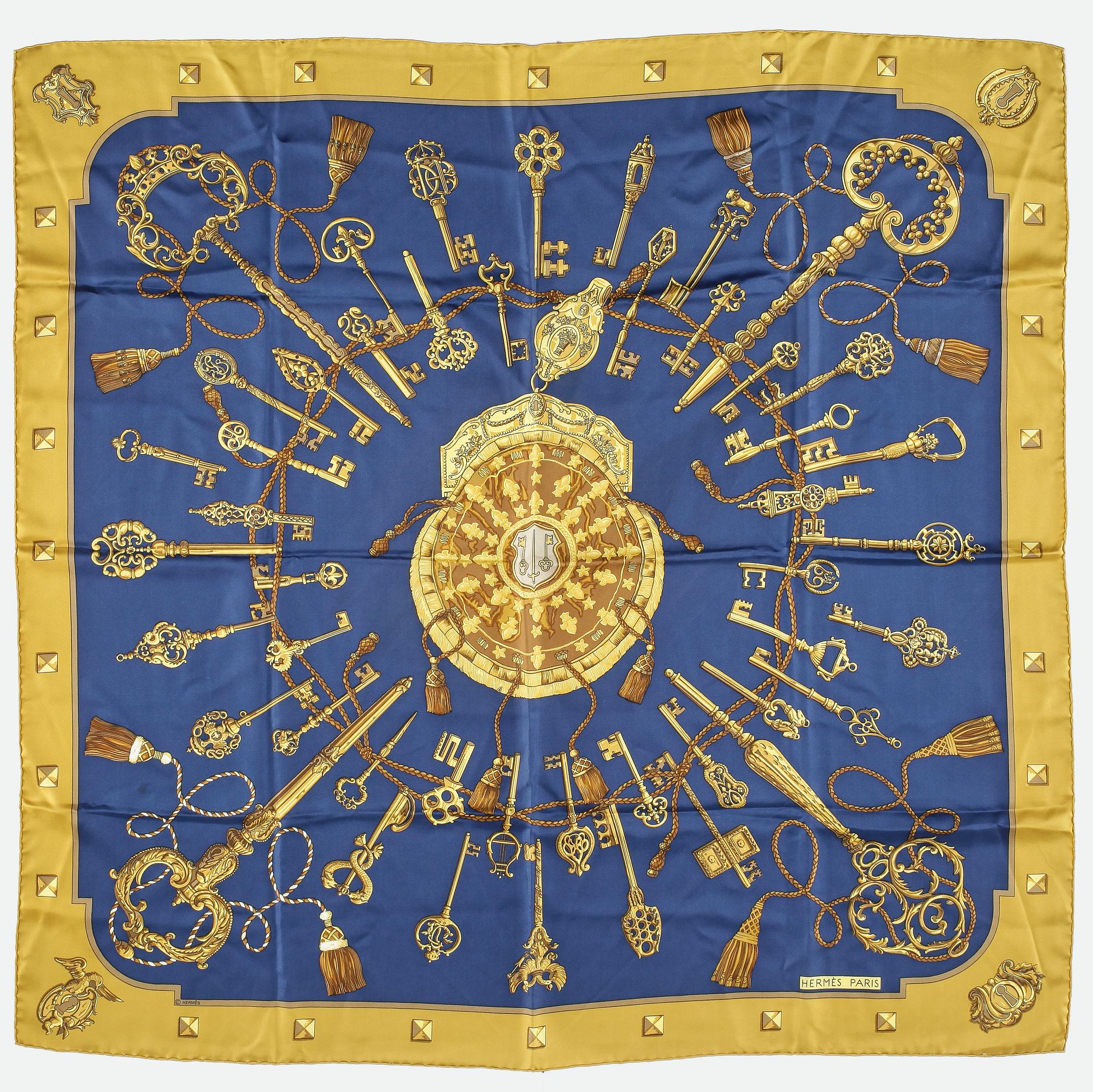 SCARF, Hermès, "Les Cles".