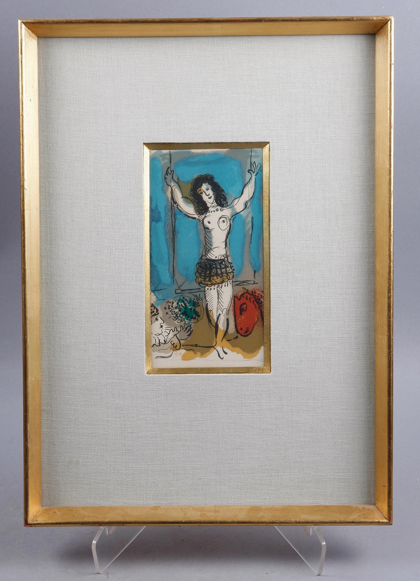 MARC CHAGALL, färglitografi, osign.