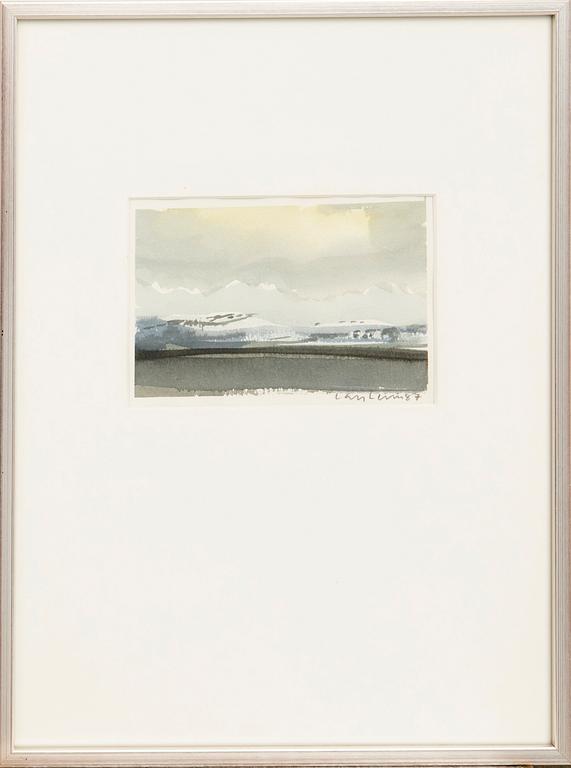 Lars Lerin, Mountain Landscape.