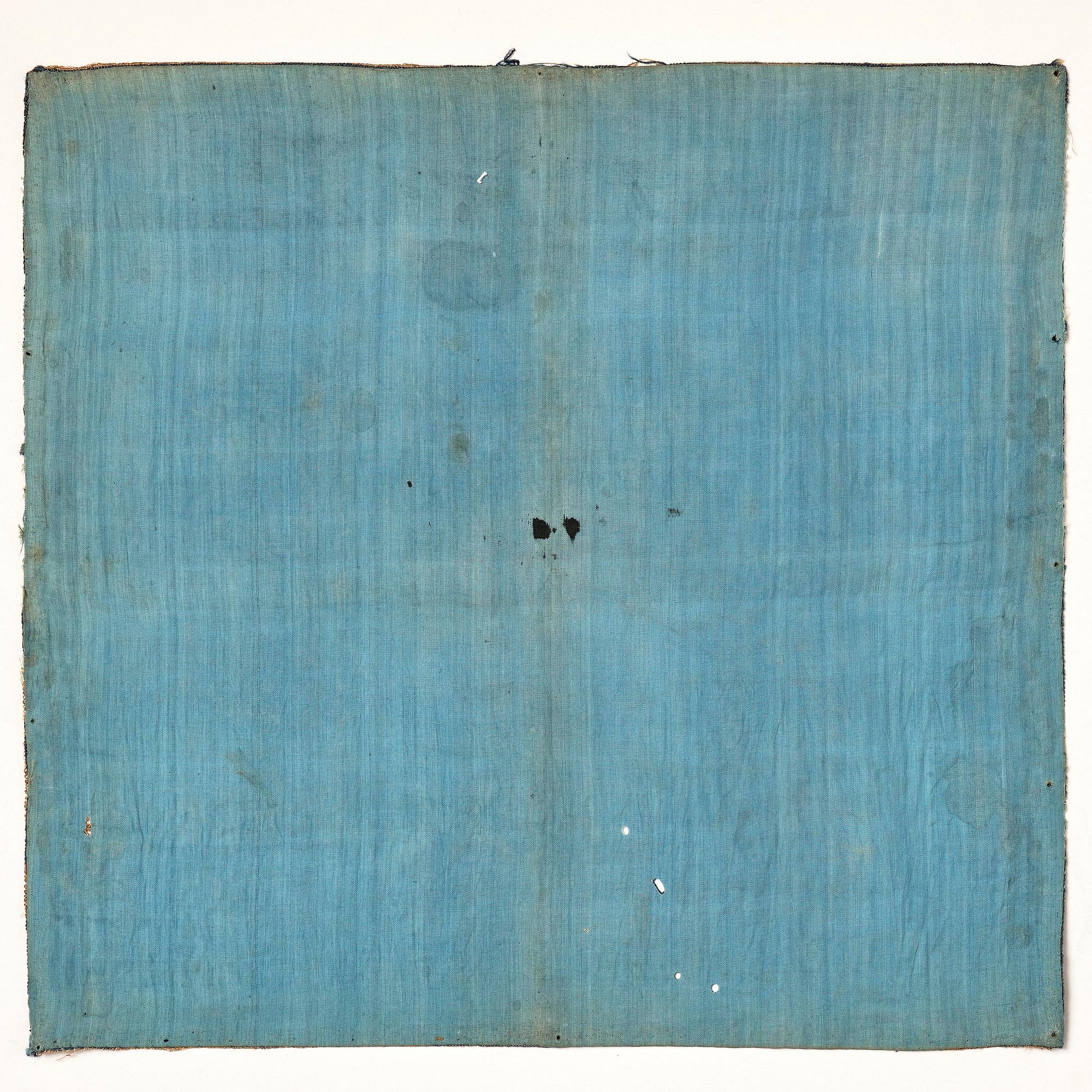 A silk kesi 'tiger' fourth military rank badge/buzi, Qing dynasty, 1820/30s.