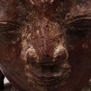 BUDDHA-STATY, troligen Burma, 1900-talets början.