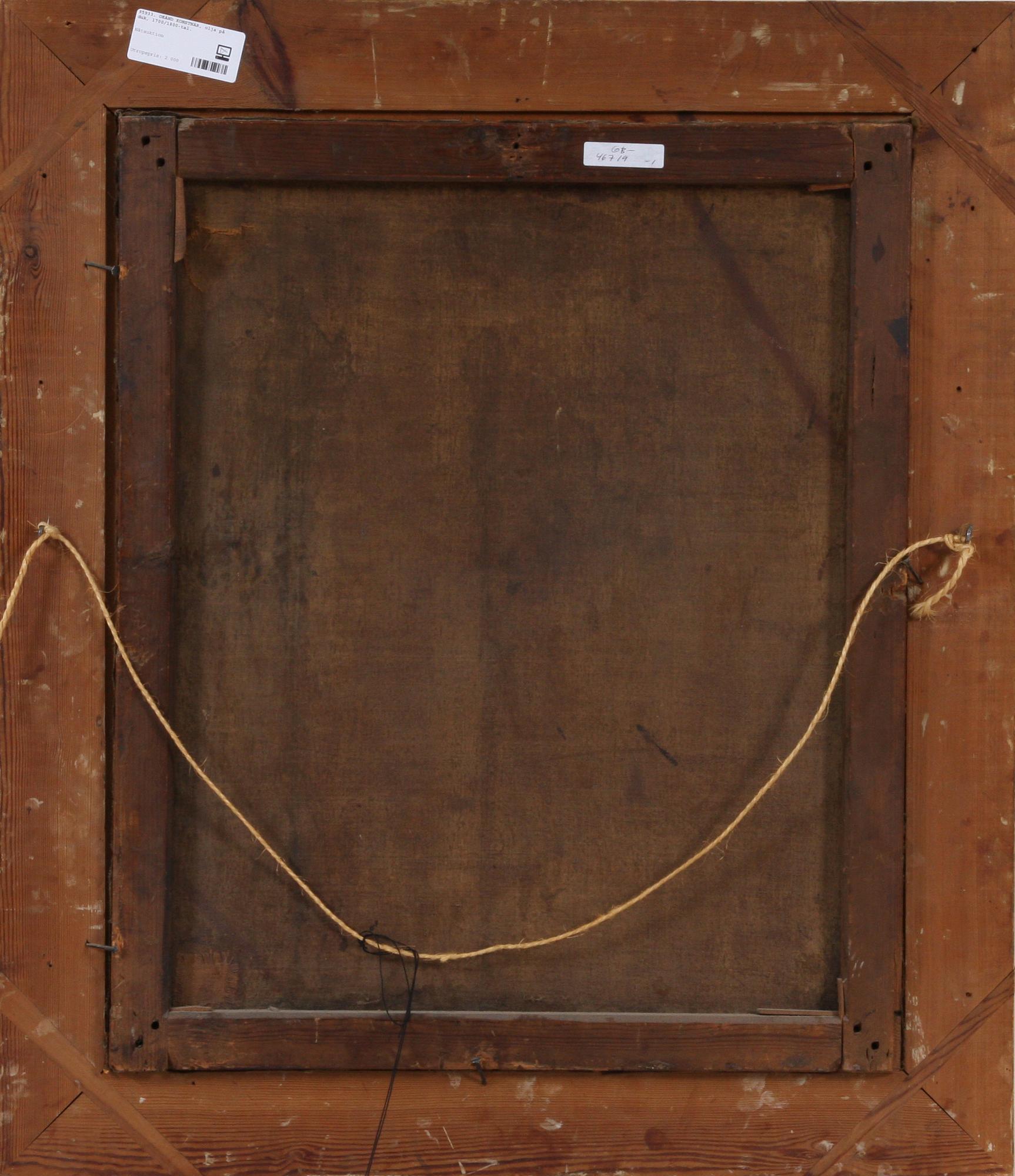 OKÄND KONSTNÄR, olja på duk, 1700/1800-tal.