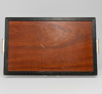 BIRGER EKMAN, bricka, Mjölby Intarsia, 1940-tal.