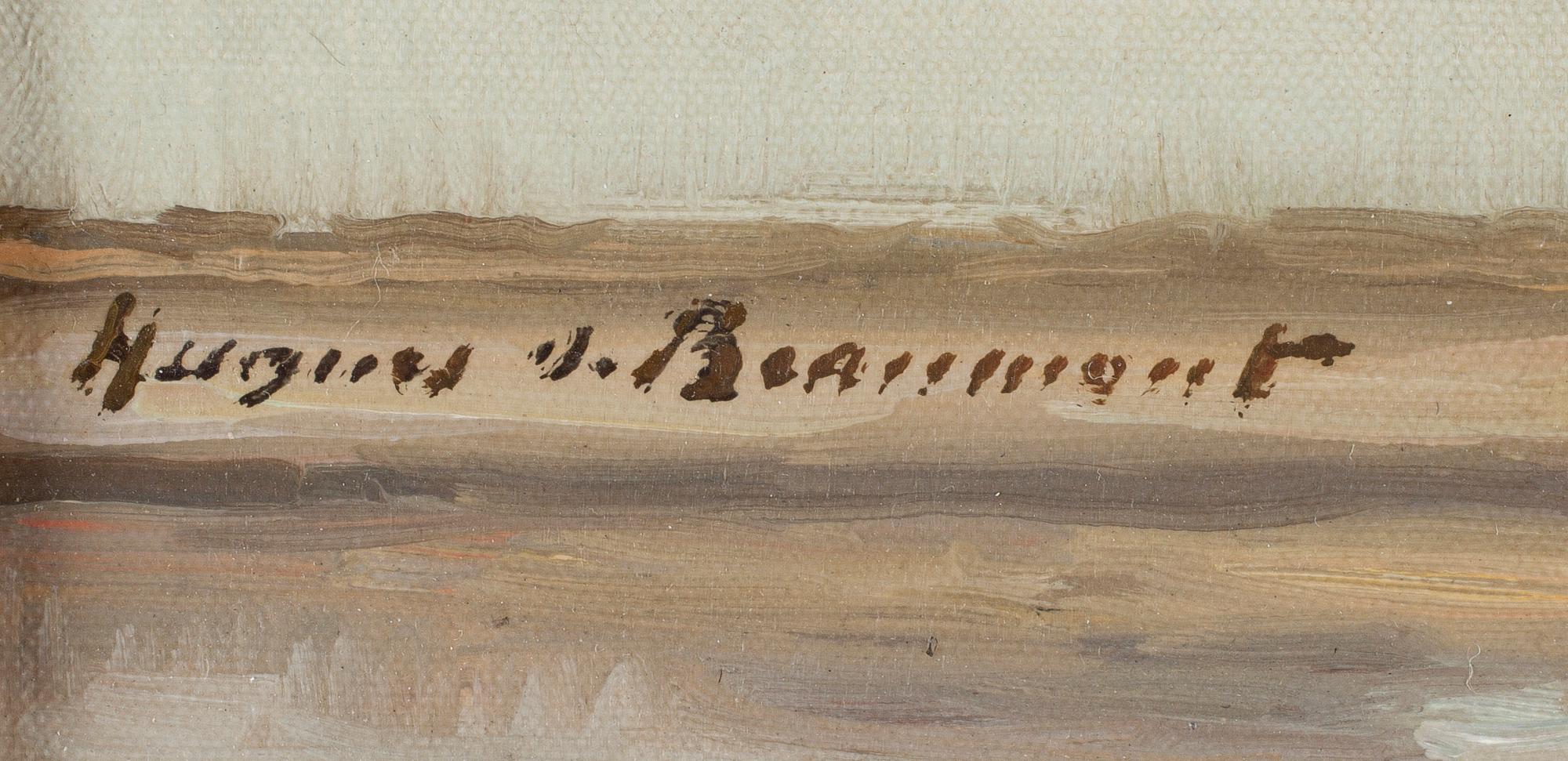 HUGHES DE BEAUMONT, olja på duk, sign.