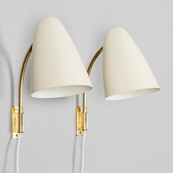 LISA JOHANSSON-PAPE, A PAIR OF WALL LIGHTS. Orno, model 3054. 1950s.