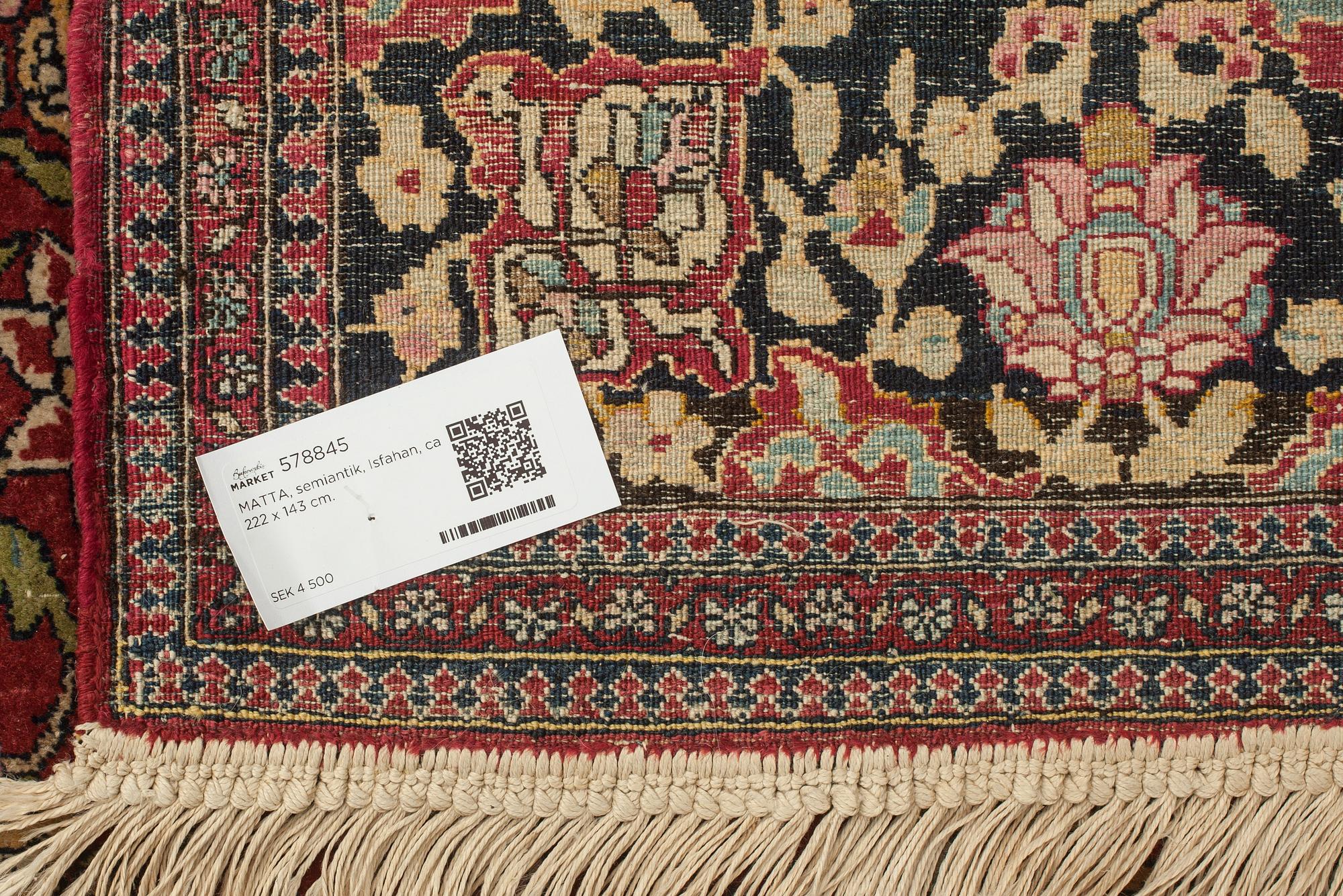 MATTA, semiantik, Isfahan, ca 222 x 143 cm.