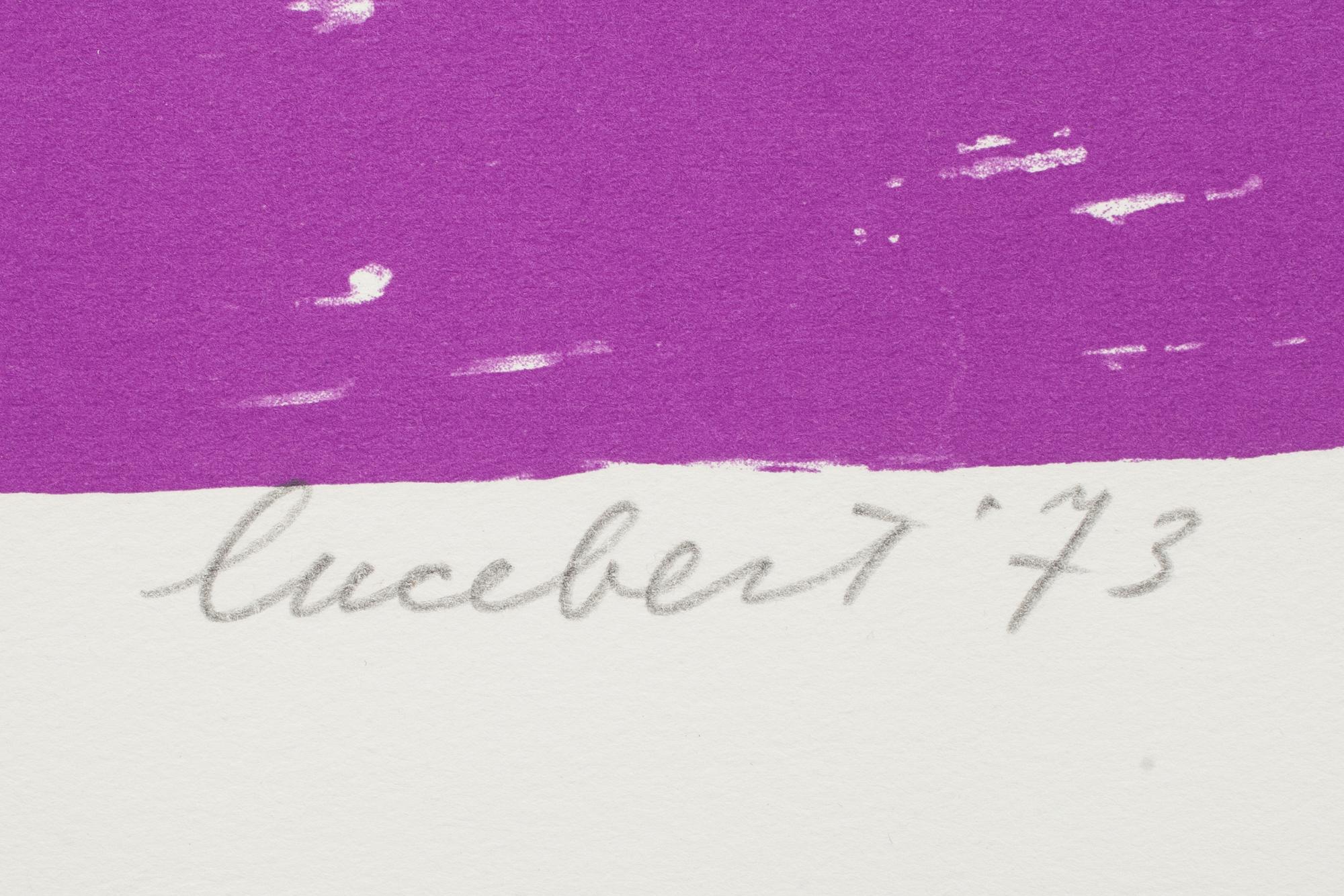 LUCEBERT, färglitografi, signerad och numrerad XIII/XX, daterad '73.