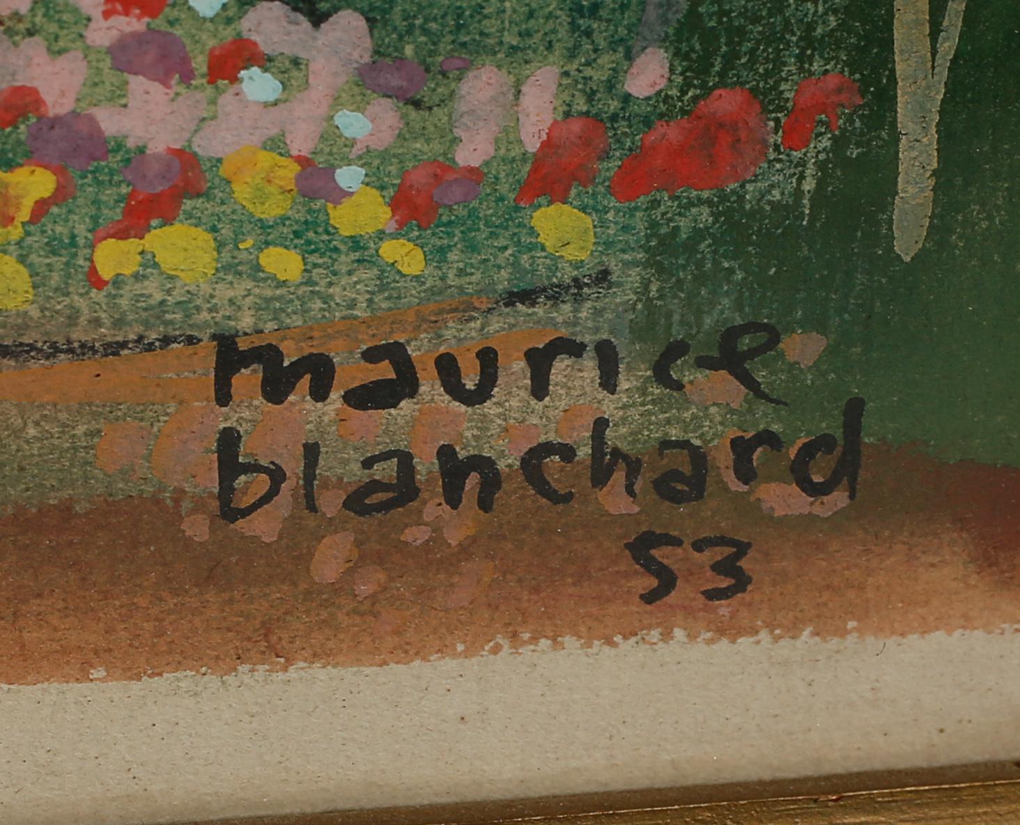 MAURICE BLANCHARD, blandteknik, signerad och daterad -53.