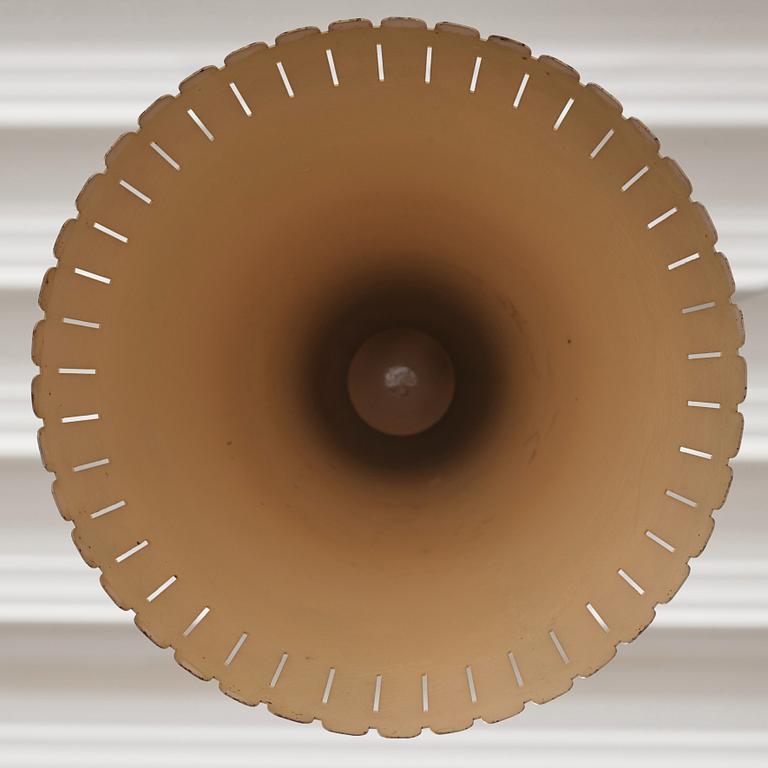 Harald Notini, taklampor, ett par, modell "11773", Arvid Böhlmarks Lampfabrik, Stockholm 1940-50-tal.