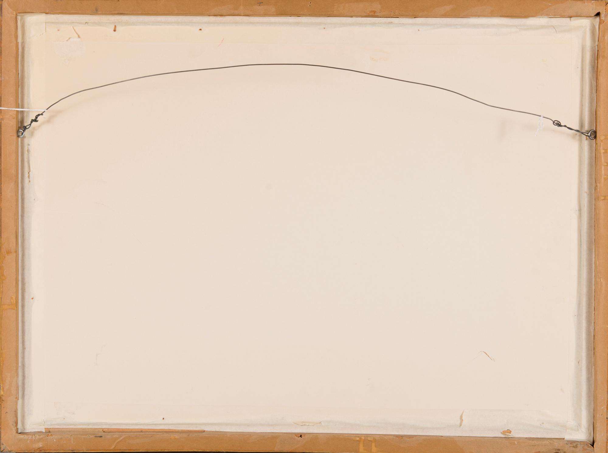 JOHAN FREDRIK MARTIN, käsinväritetty etsaus, signeerattu, "Vue de Stockholm", 1700-luku.