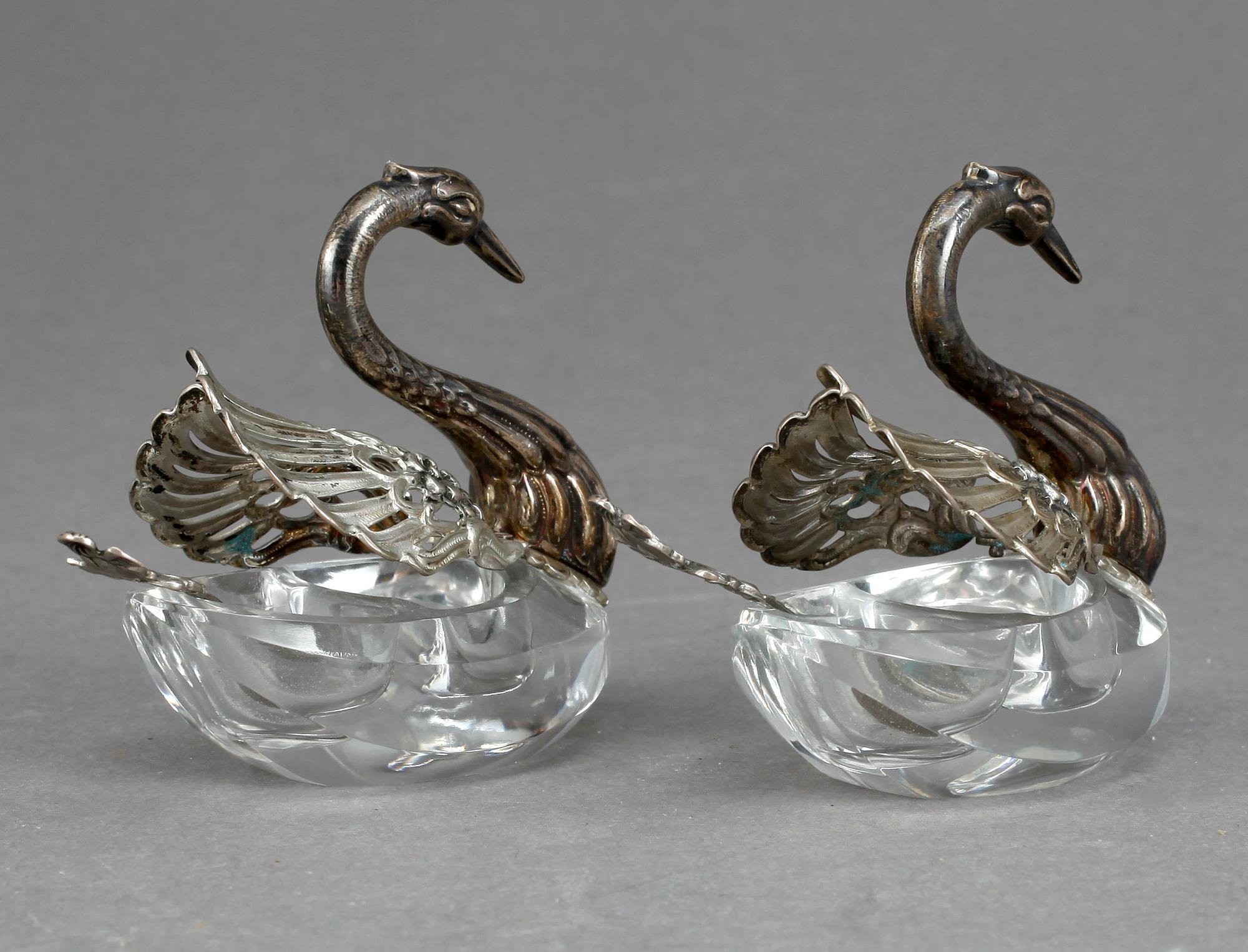 SALTKAR, ett par, silver, Gewe, Malmö, 1977.