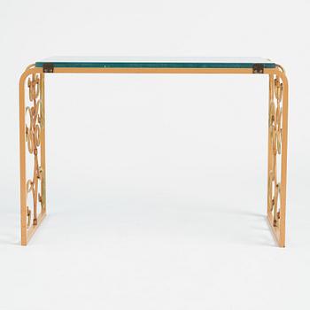 Tor Wolfenstein, possibly, a Swedish Modern table from Robert Ditzinger AB, executed by Bjerkås-Armatur, 1930-40s.