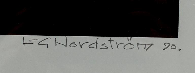 LARS-GUNNAR NORDSTRÖM, serigrafi, signerad, daterad 90 och numrerad 66/100.