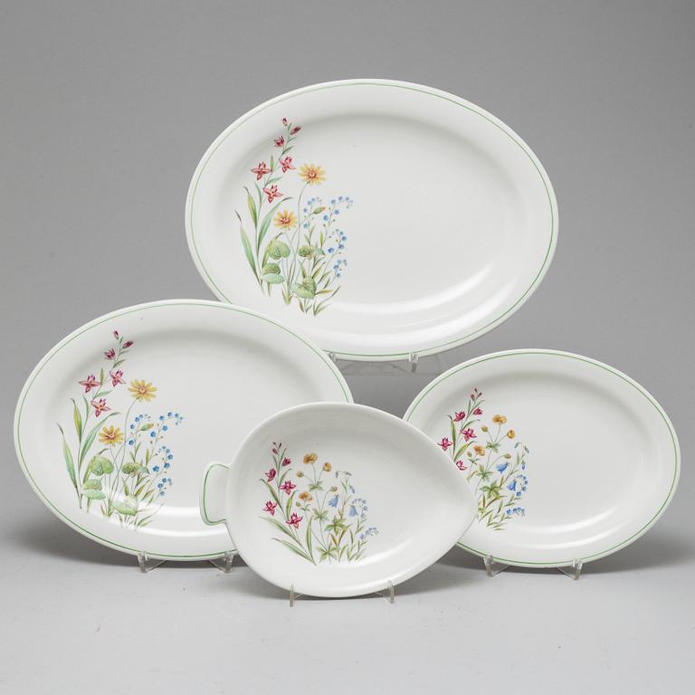 A part 'Vår' dinner creamware service, from Rörstrand (57 pieces).