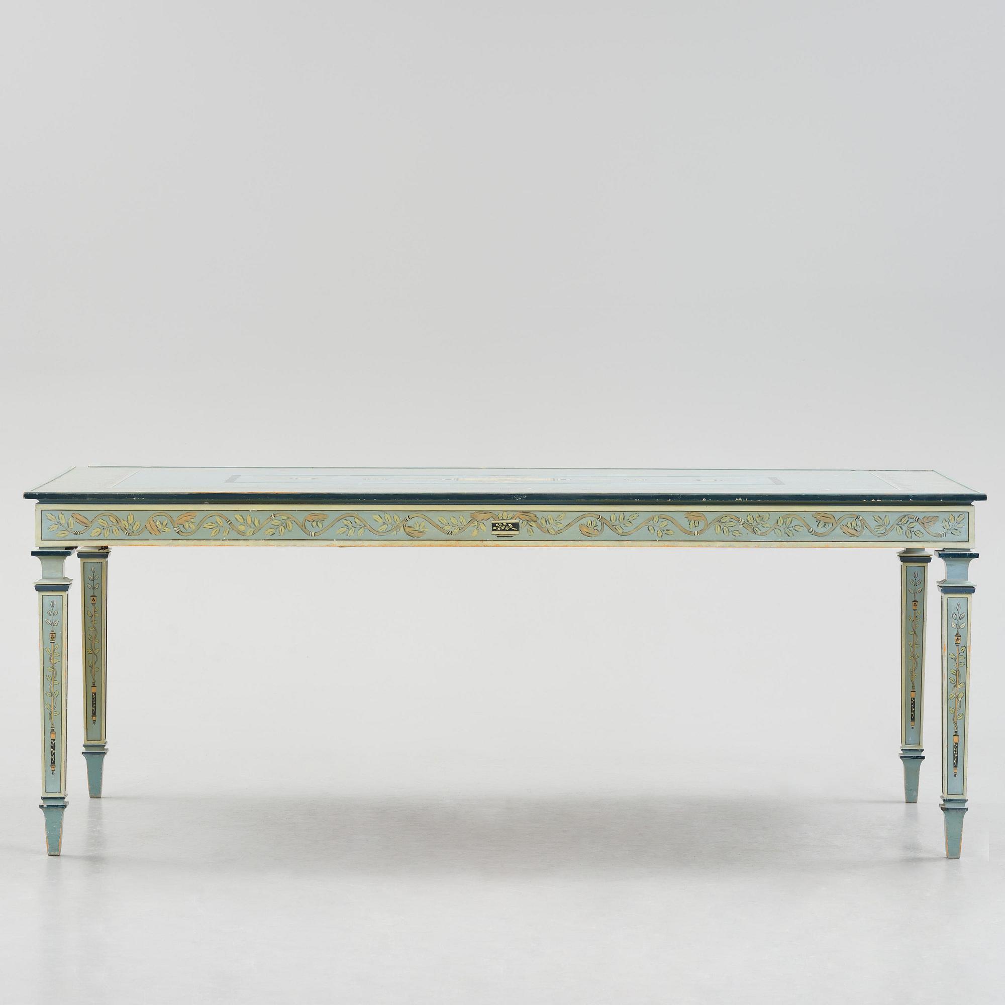 Carl Malmsten, a grand Swedish Grace dining table, cabinetmaker Albin Johansson, Stockholm, for Villa Kvikkjokk, 1927.